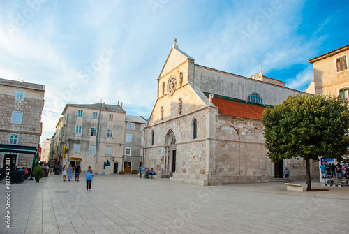 square with a church