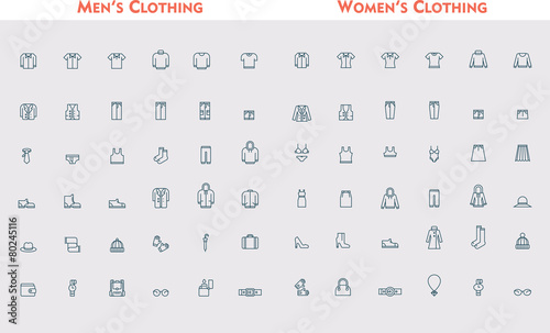Big linear clothes set