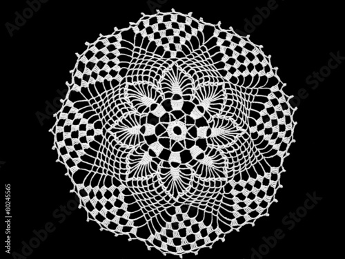 white lace ornament