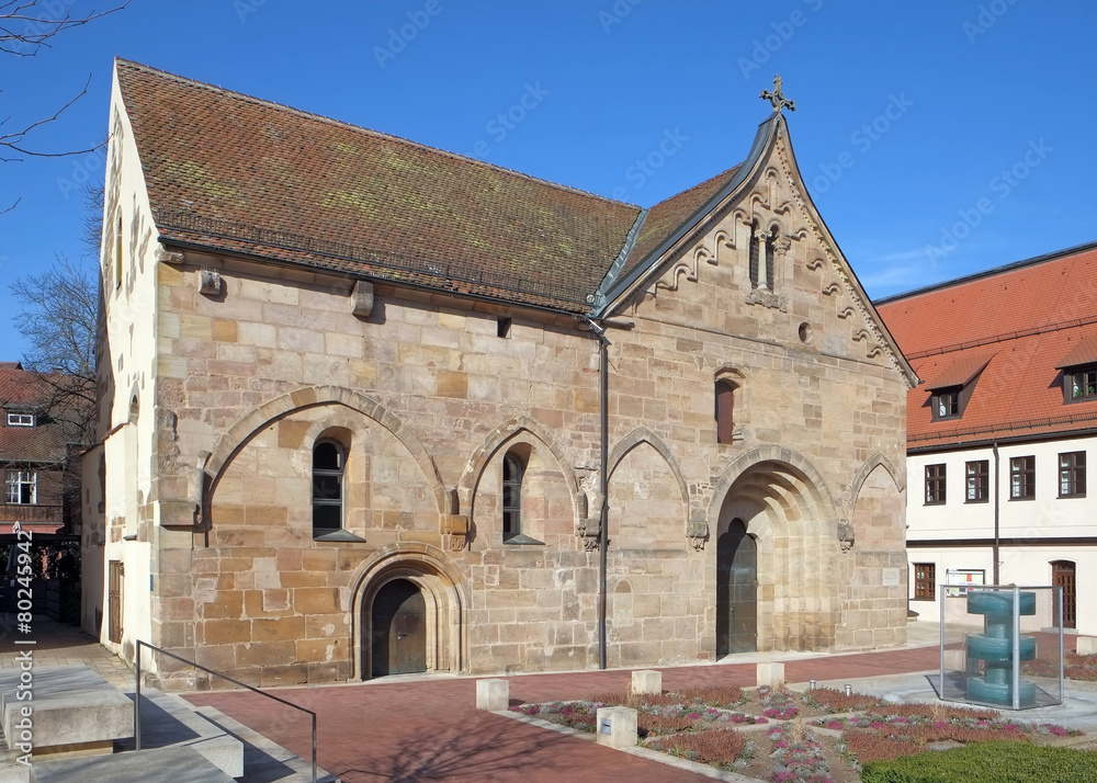 Fototapeta premium Münsterplatz in Heilsbronn