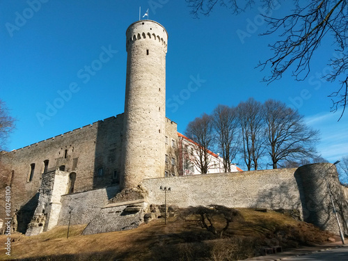 Pikk Hermann towerof the Toompea hill in Tallinn