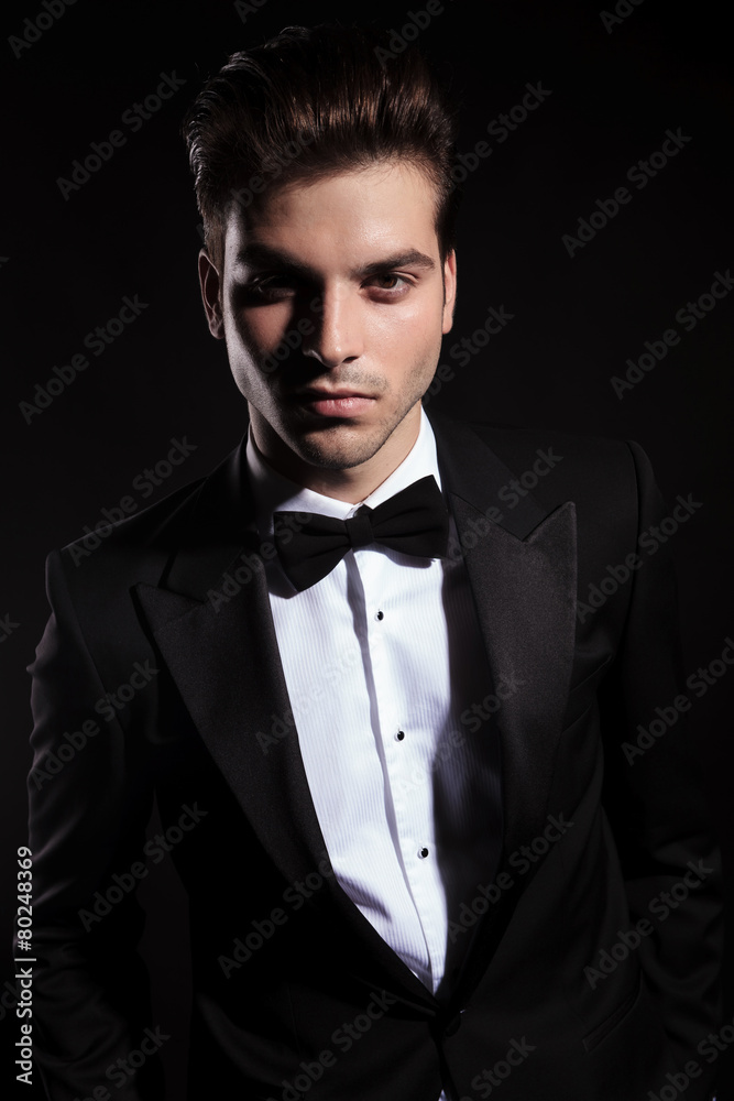 young business man looking at the camera young business man looking at the camera