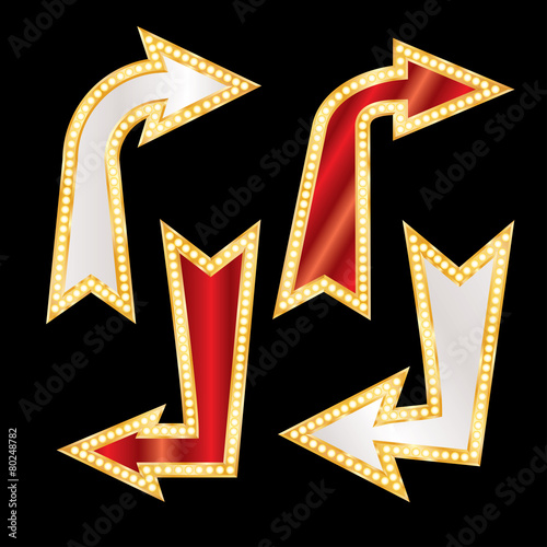 show arrows corner