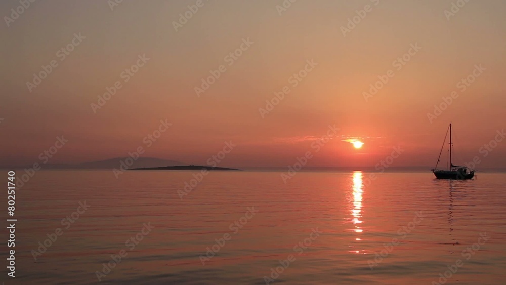 Beautiful Gold Sea Sunset Sailboat Yacht Horizon Reflection 2 Beautiful Gold Sea Sunset Sailboat Yacht Horizon Reflection 2