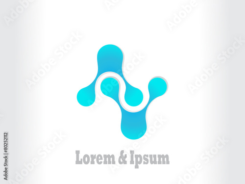 Business Corporate Abstract loop infininfinity blue logo