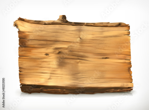 Fototapeta Naklejka Na Ścianę i Meble -  Wooden banner, vector