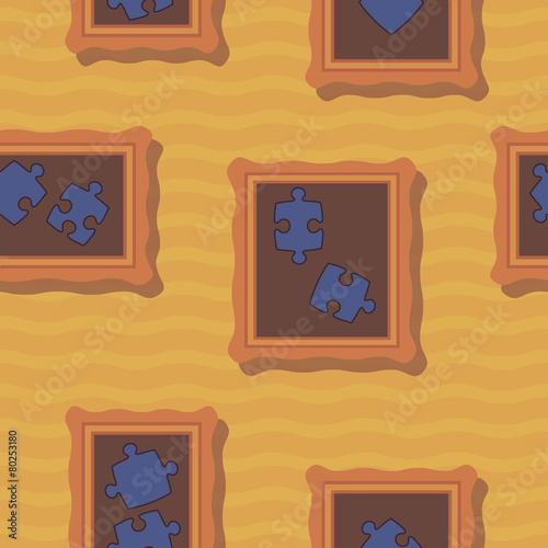 seamless background with puzzles