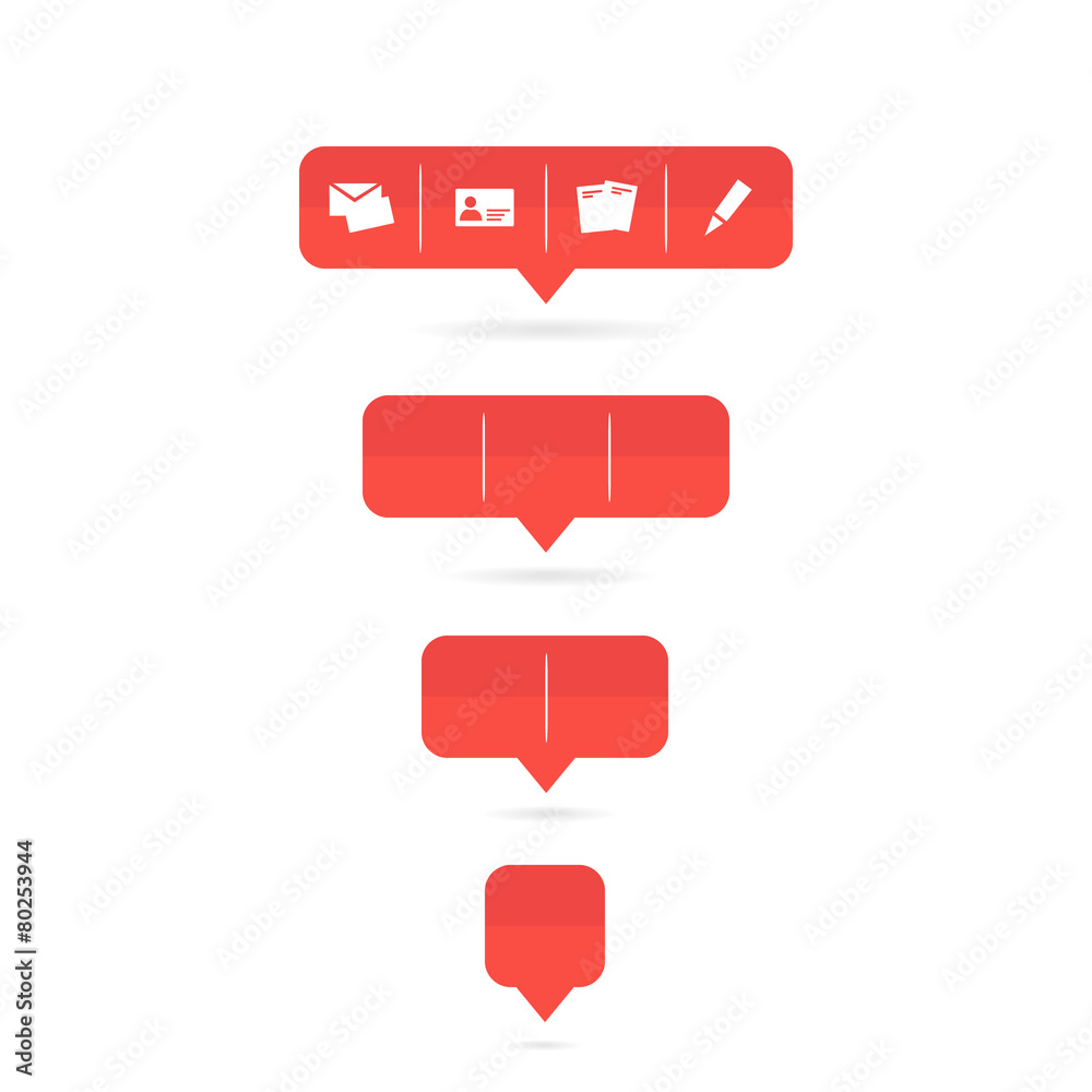 Set of design clean vector buttons. Set of design clean vector buttons.