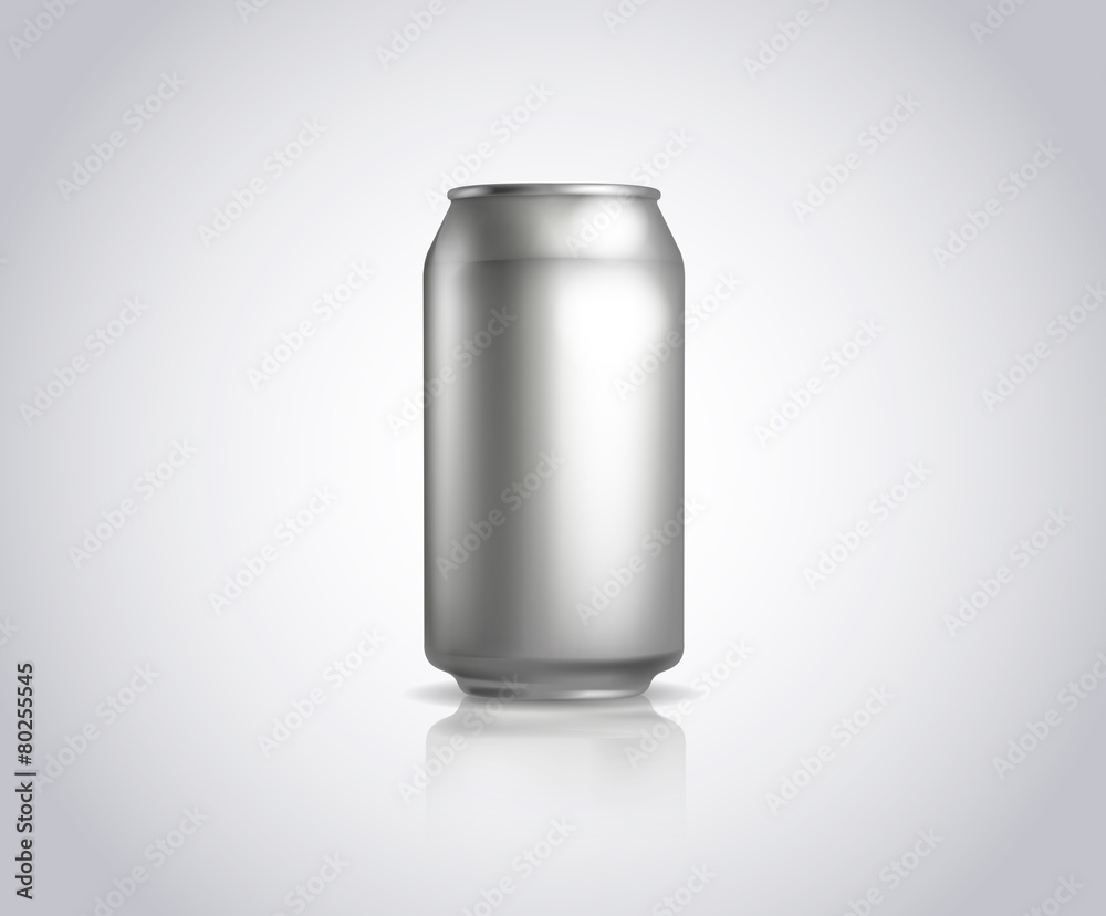 Metal can. Vector illustration of cold drink can isolated Metal can. Vector illustration of cold drink can isolated