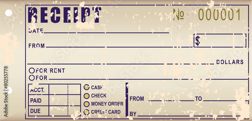 Old receipt