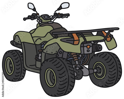 Green all terrain vehicle - not a real model