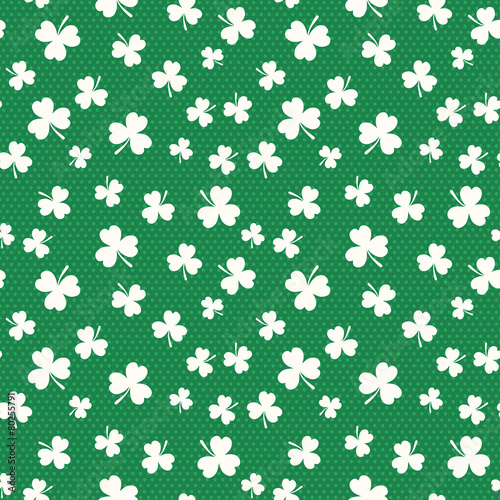 St.Patrick's day shamrock seamless pattern