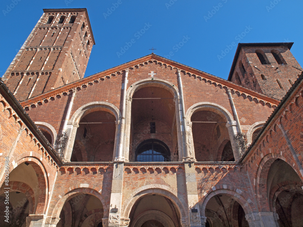 Sant'Ambrogio Church in Milan, Italy.
