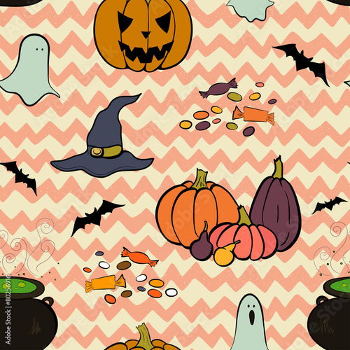 Halloween pattern.