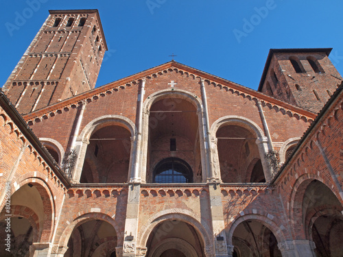 Sant'Ambrogio Church in Milan, Italy. photo