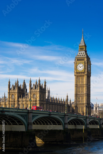 Big Ben and Westminster abbey, London, England