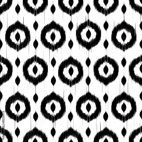Vector seamless ikat pattern