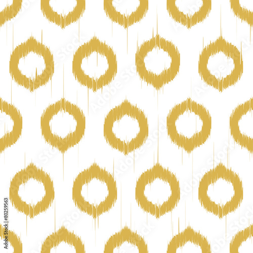 Vector seamless ikat pattern