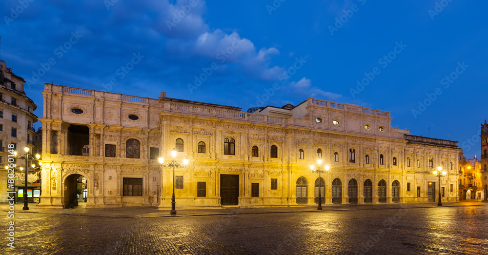City hall in early morning. Seville
