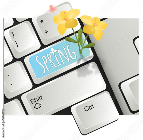 Teclado primavera