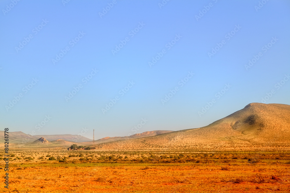 Malerische Landschaft in der Wüste von Marokko