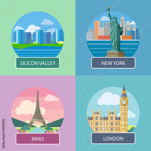 London, Silicon Valley, New York and Paris