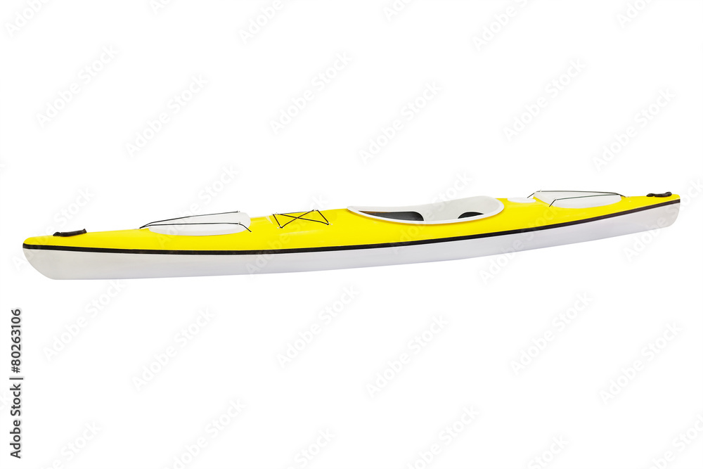 Kayak under the white background Kayak under the white background