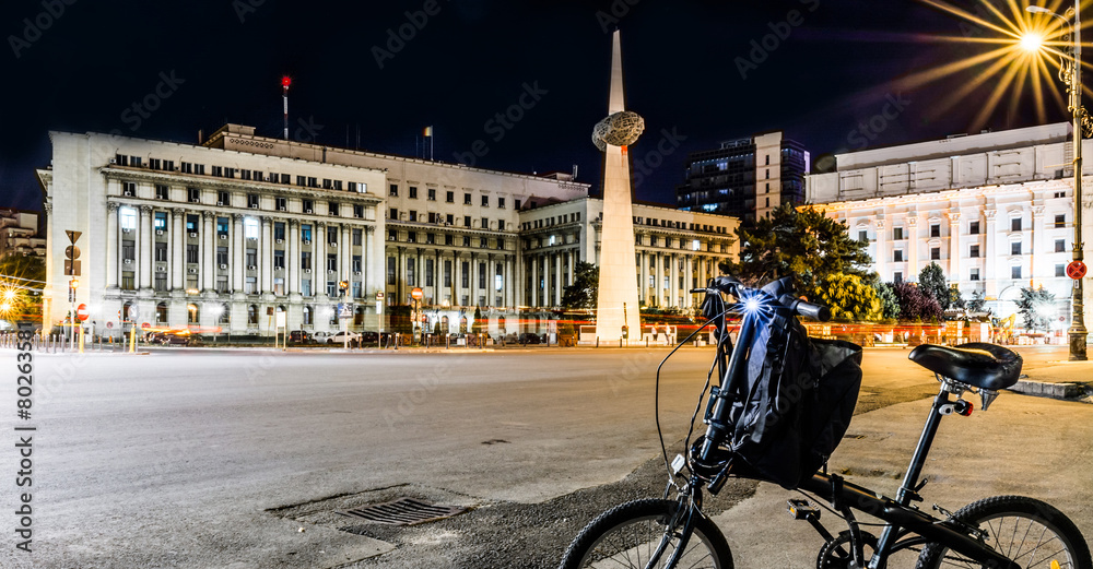 Revolution Square, Bucharest at Night