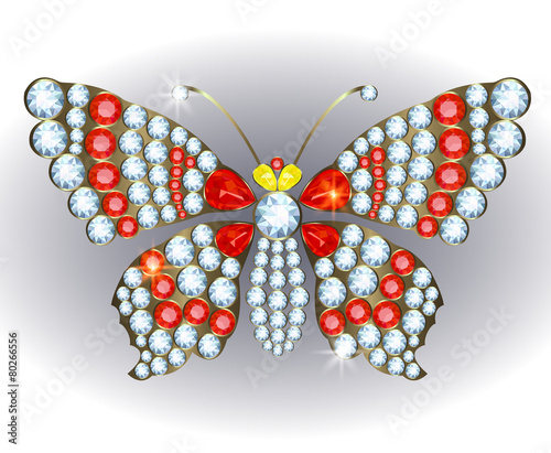 Butterfly brooch