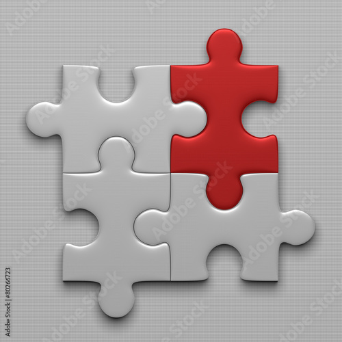 Four puzzle pieces