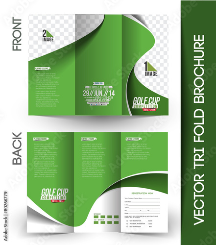 Golf Tournament Tri-Fold Brochure