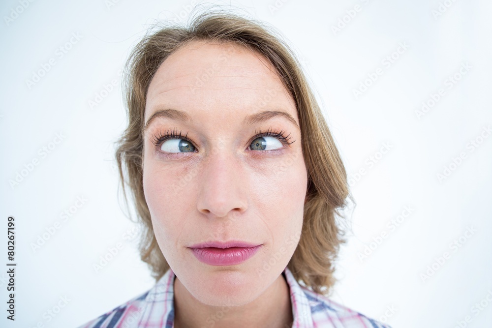 Funny hipster grimacing Funny hipster grimacing