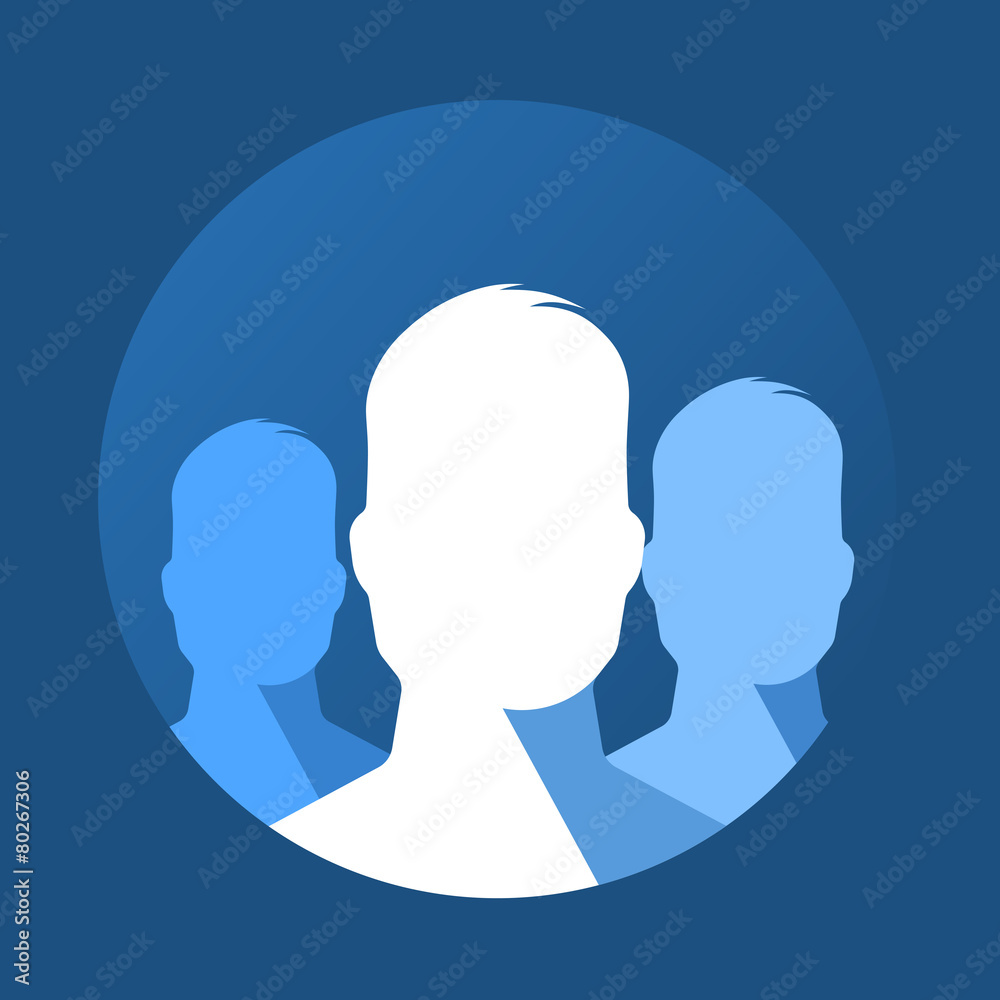 Flat icon of group Flat icon of group