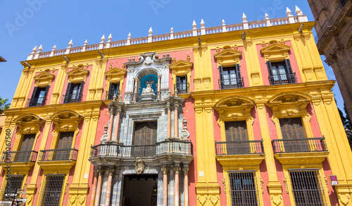 episcopal palace in the city of Malaga, Spain