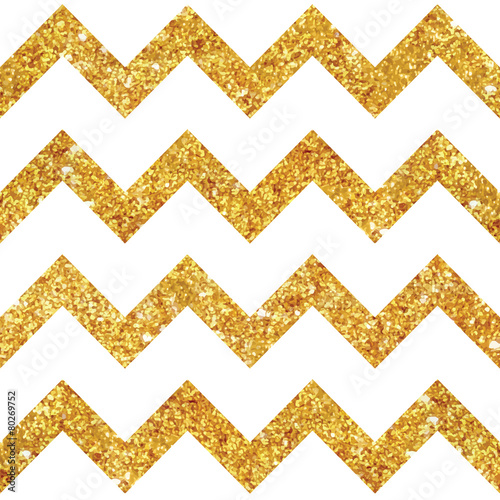 Vintage Geometric Glittery Gold Background  - Seamless Pattern