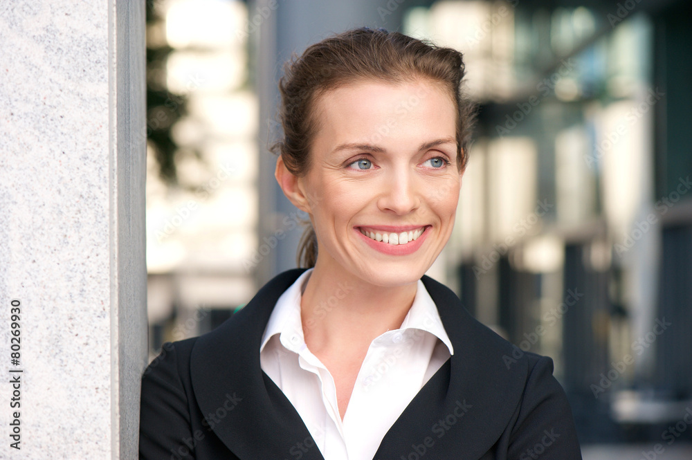 Close up portrait of a professional business woman smiling Close up portrait of a professional business woman smiling
