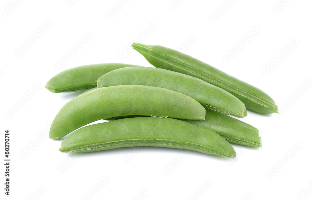fresh green peas isolated on a white background fresh green peas isolated on a white background