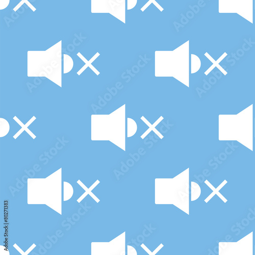 No sound seamless pattern