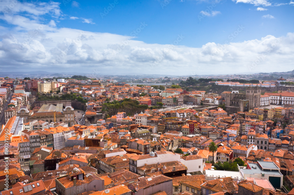 Beautiful view of Porto city, Portugal