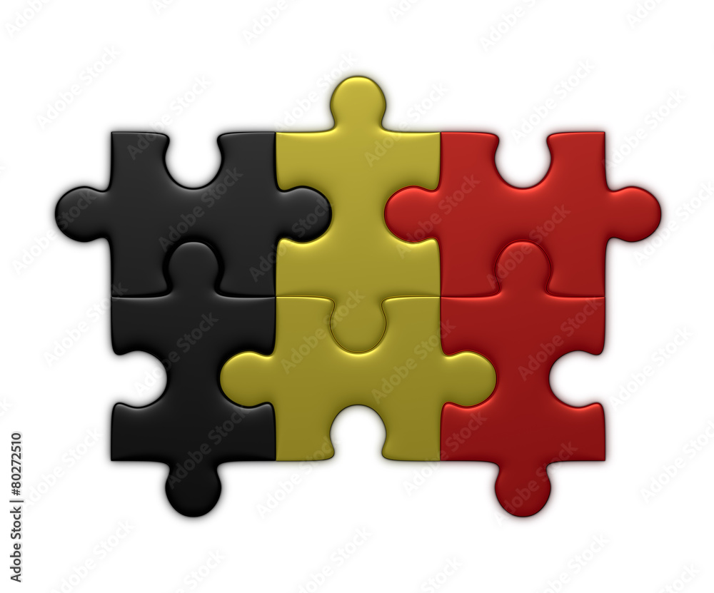 Belgian flag of puzzle pieces Belgian flag of puzzle pieces