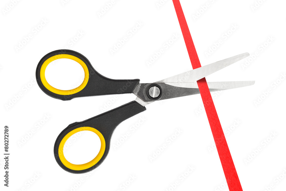 Scissors and ribbon Scissors and ribbon