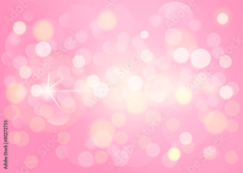 Pink bokeh background, abstract with defocused lights.