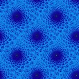 Blue seamless fractal pattern