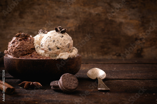 Sweet homemade ice cream