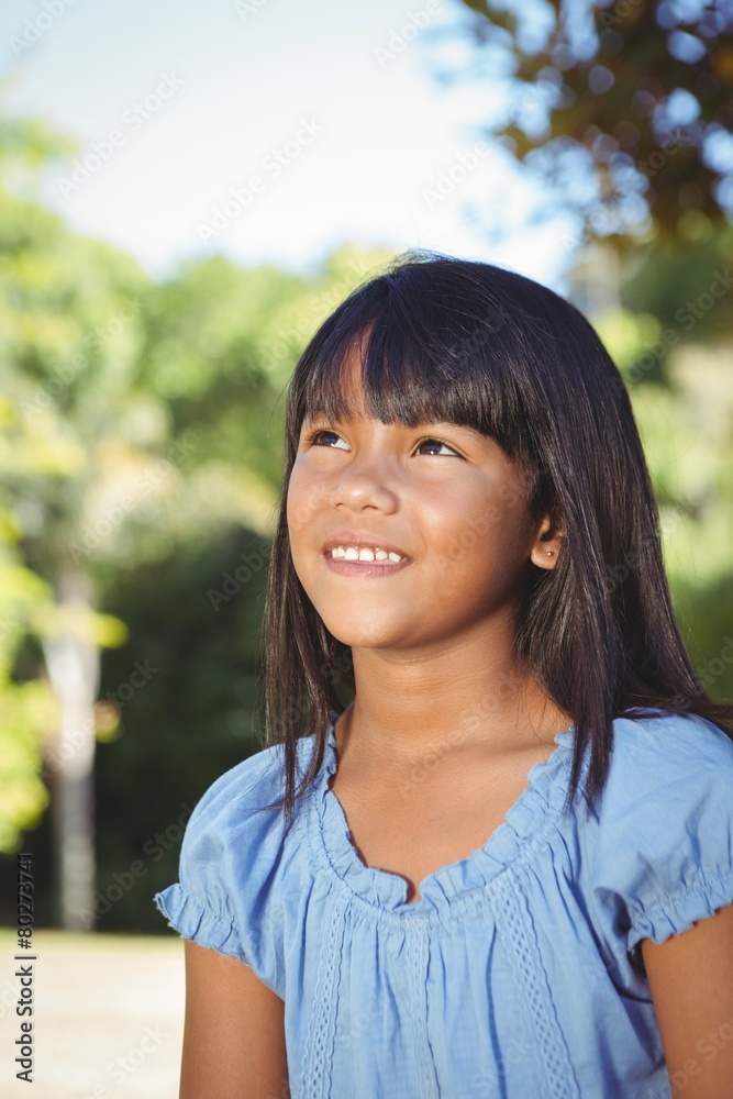 Cute little girl in the park Cute little girl in the park