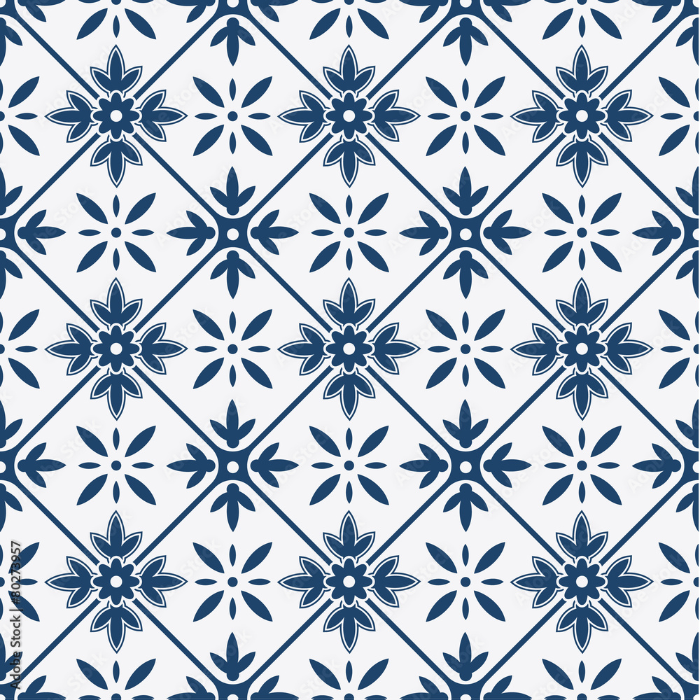 Blue and white delft pattern Blue and white delft pattern