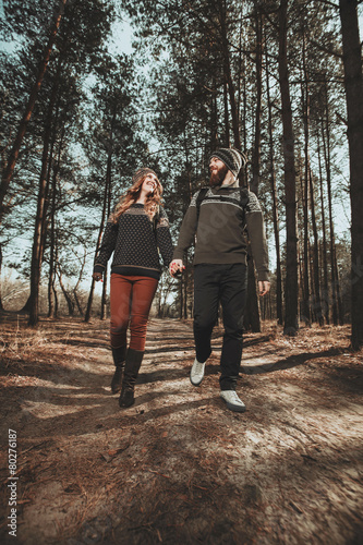 Outdoor happy couple © mikhail_kayl