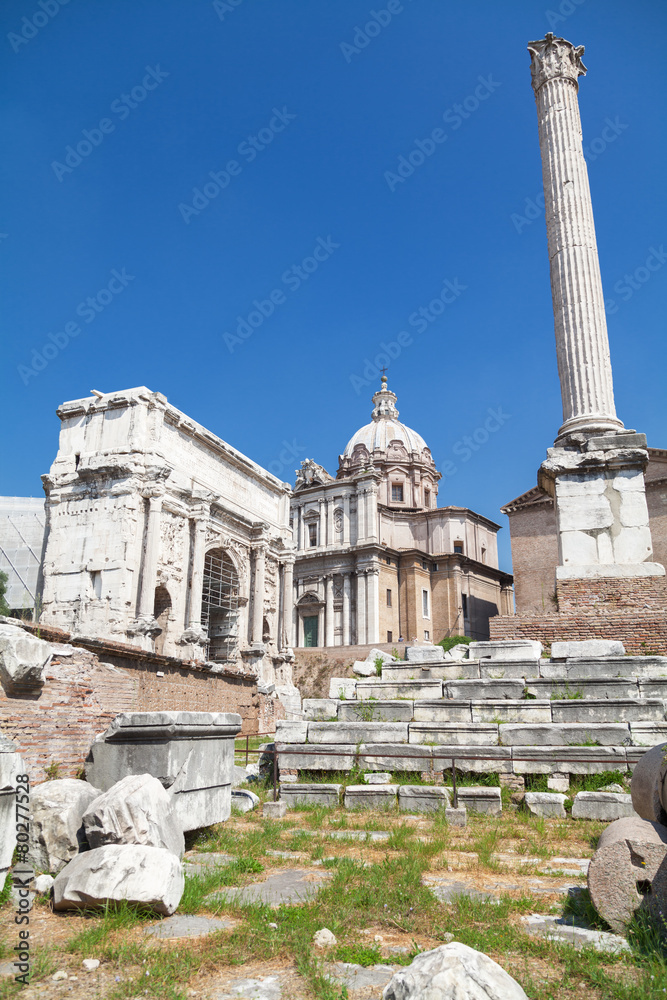 Obraz premium Old Roman Forum in Rome, Italy