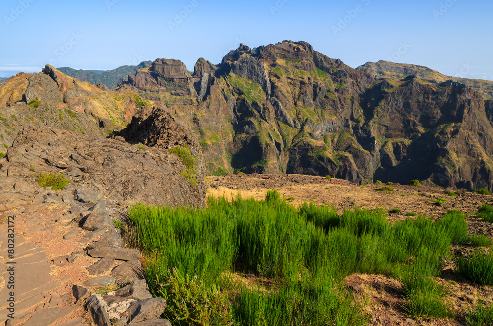 Mountain landscape of Madeira island, Portugal