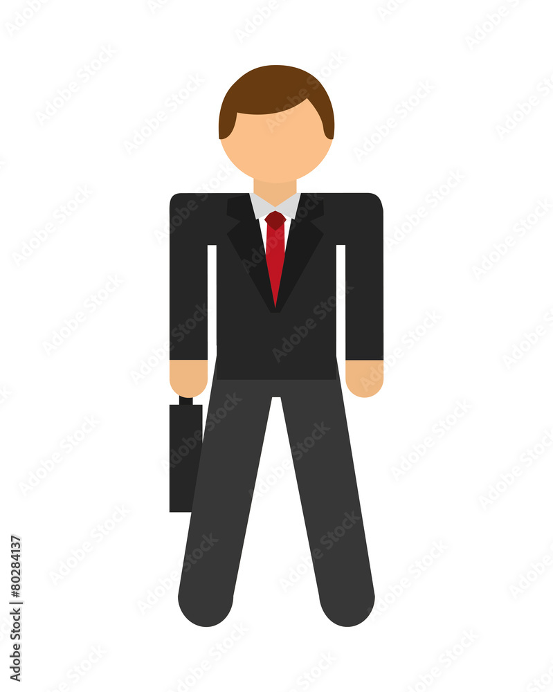 Fototapeta premium businessman icon